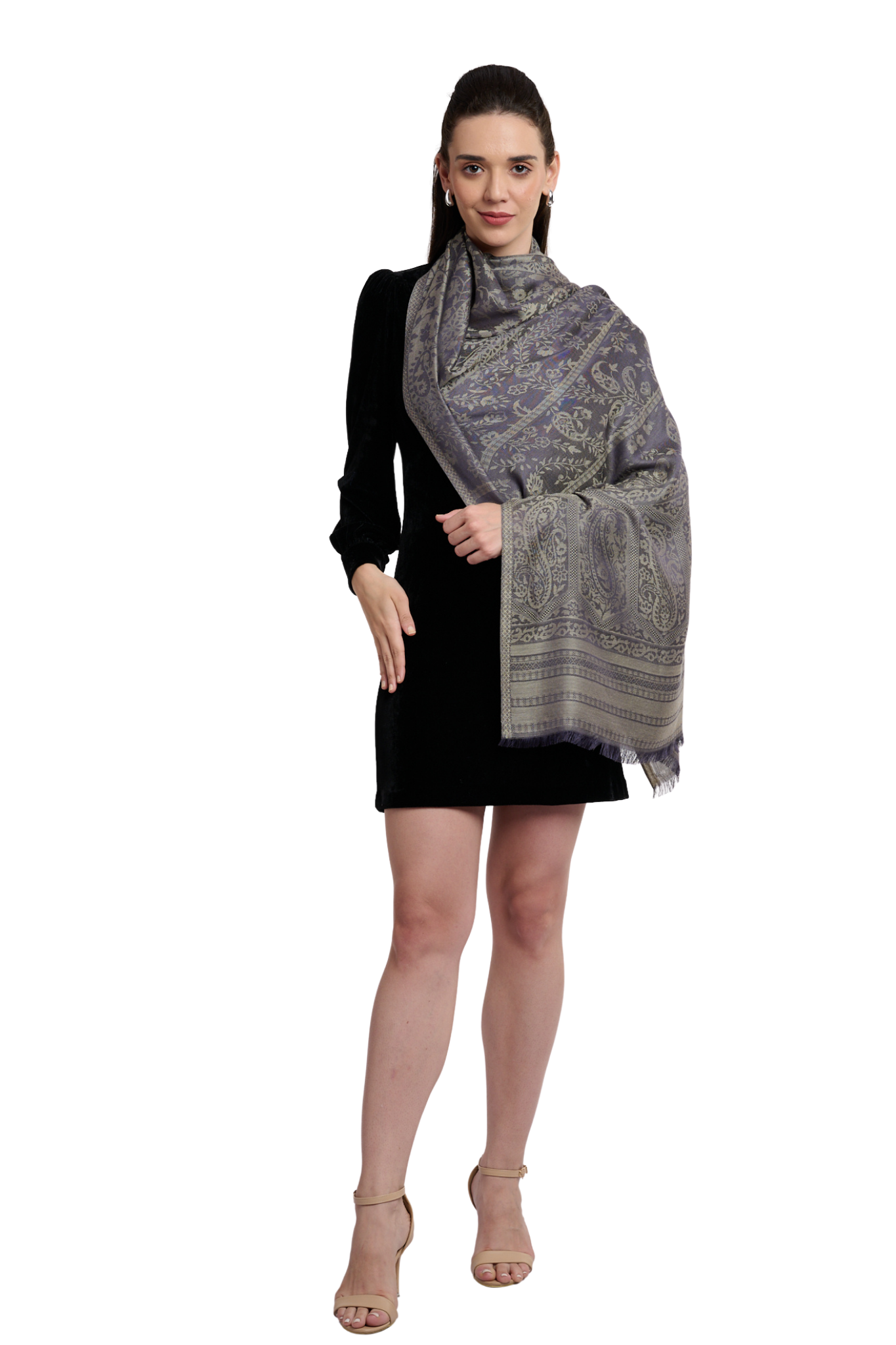 Silk Paisley Jamawar Scarf