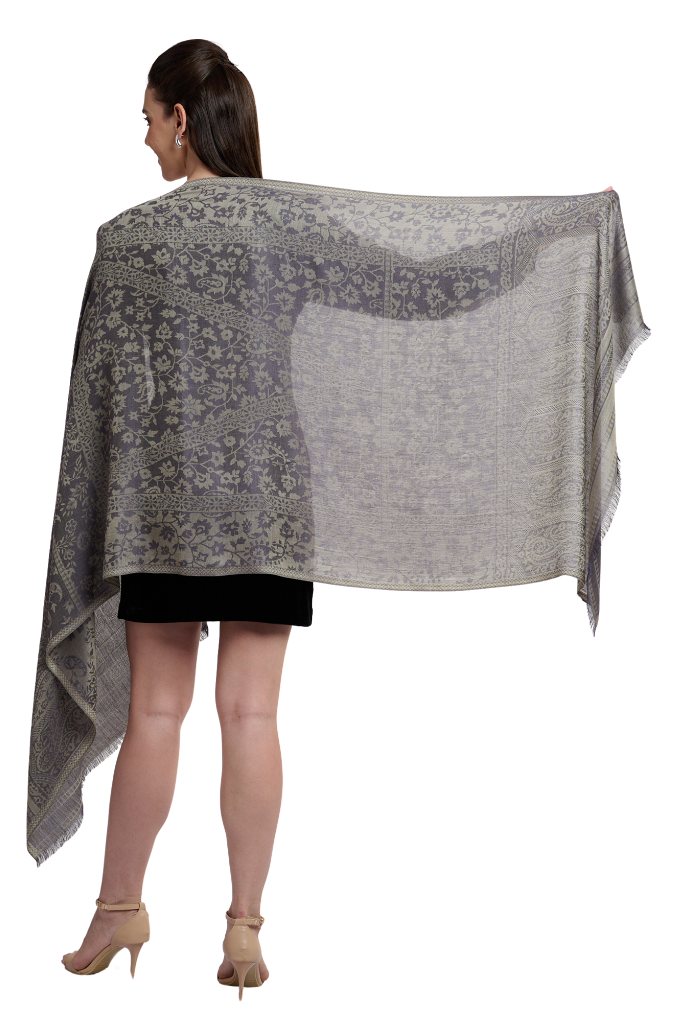 Silk Paisley Jamawar Scarf