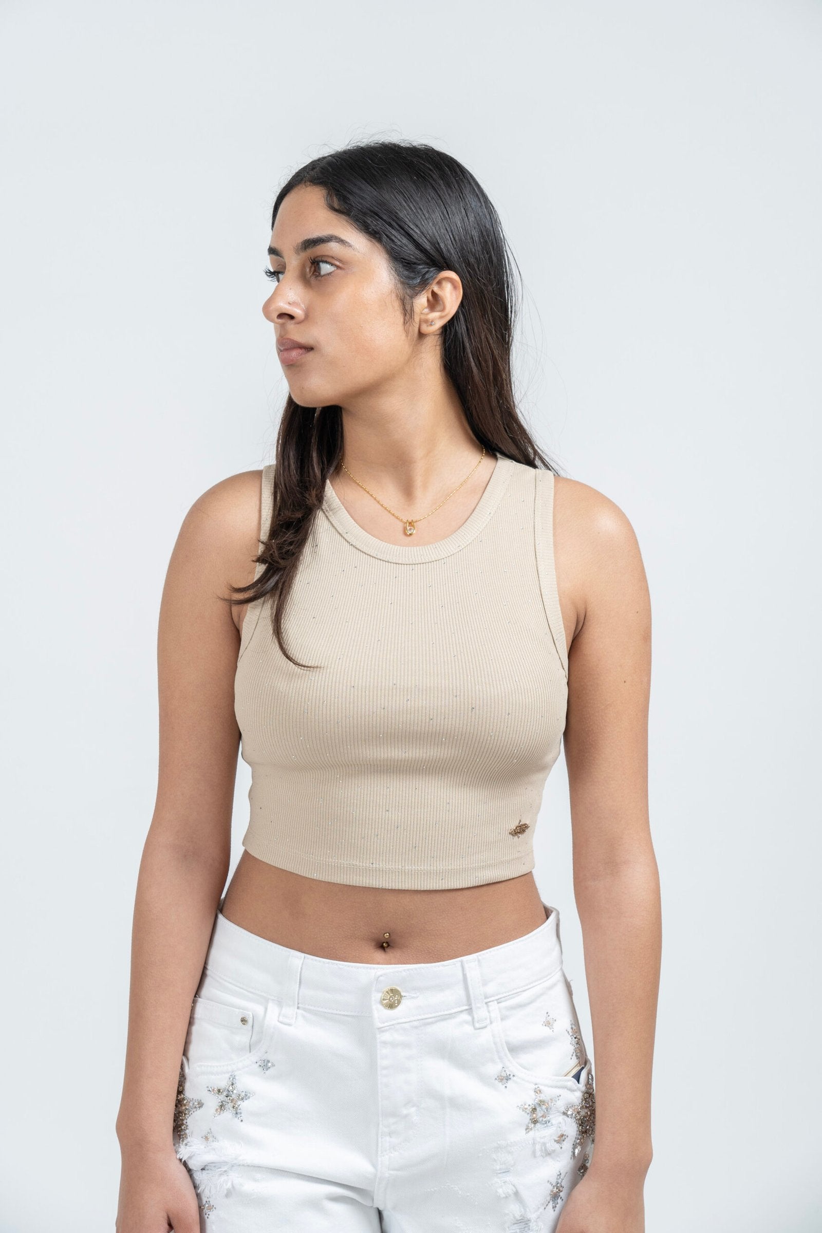 Beige Crop