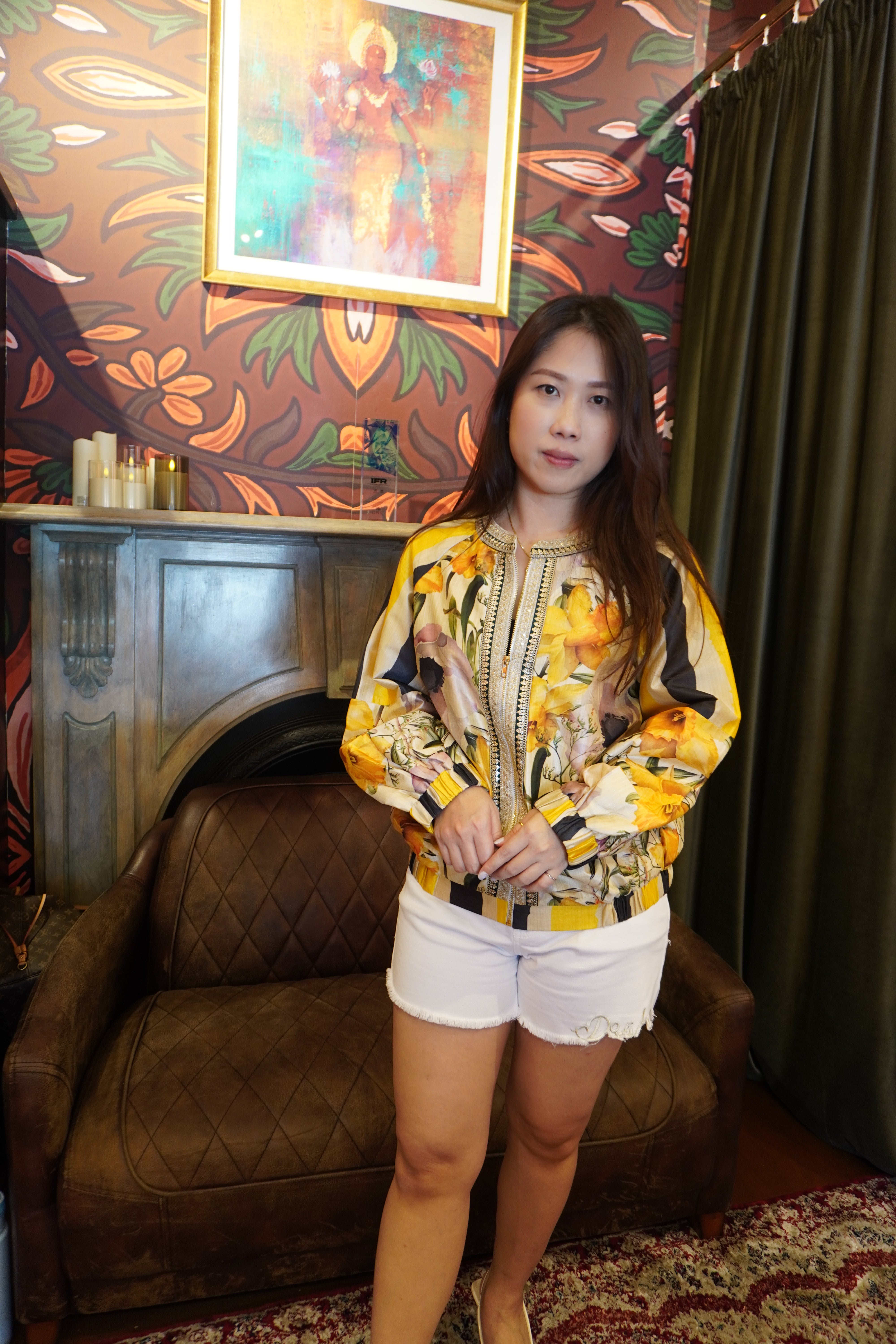 Silk Bomber Floral