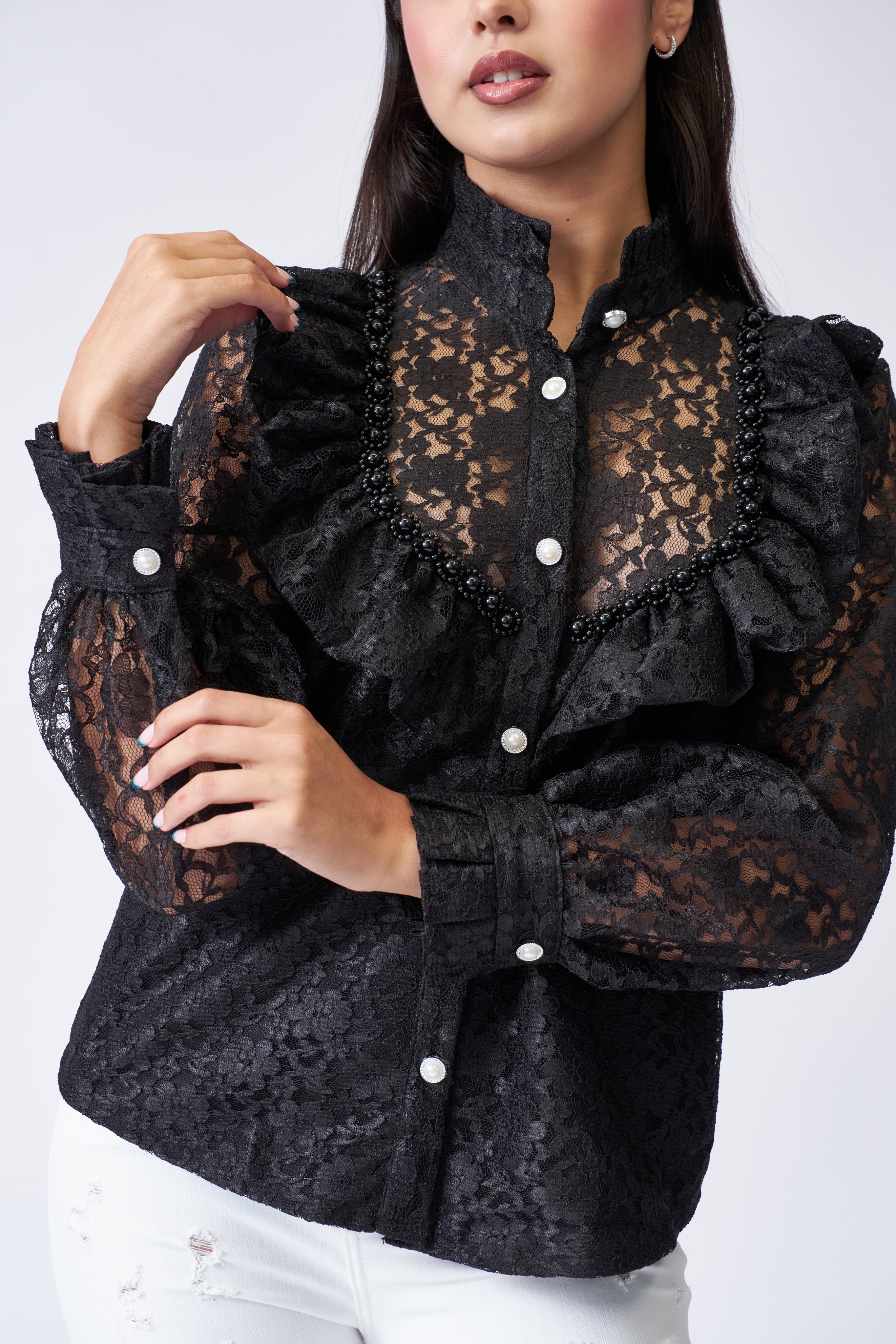 Black Lace Top