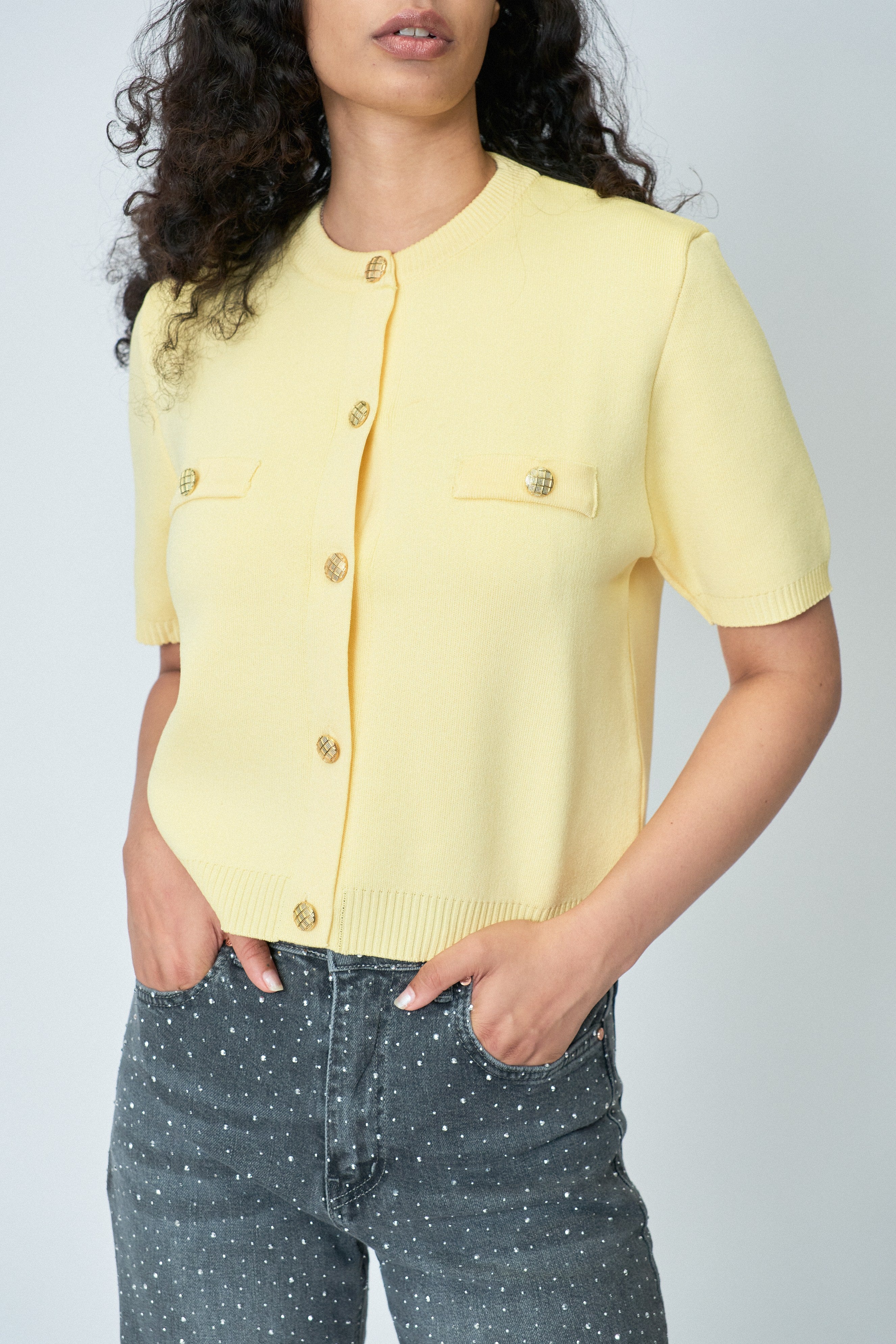 Mango Knit Top