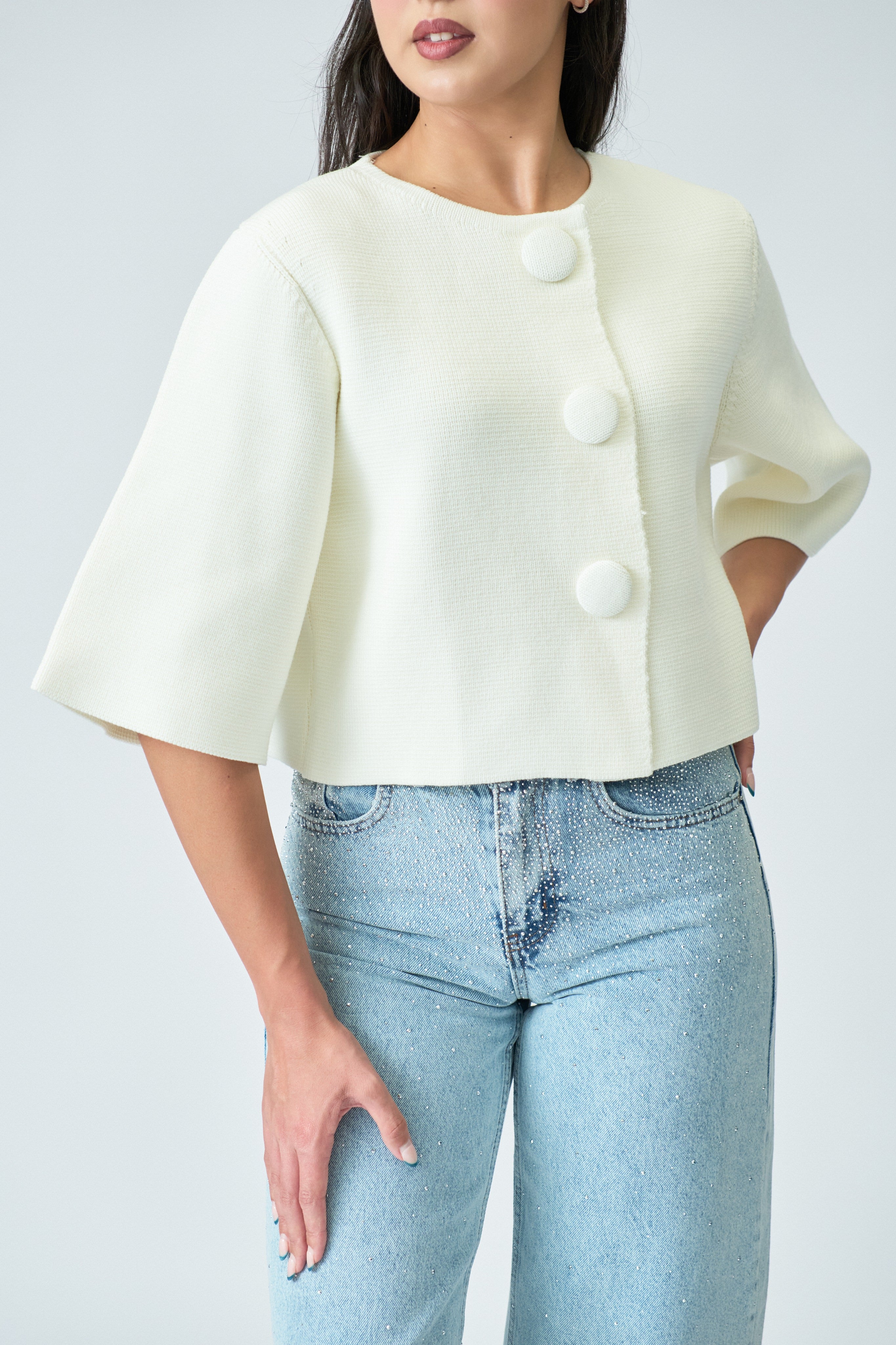 Crop cardi