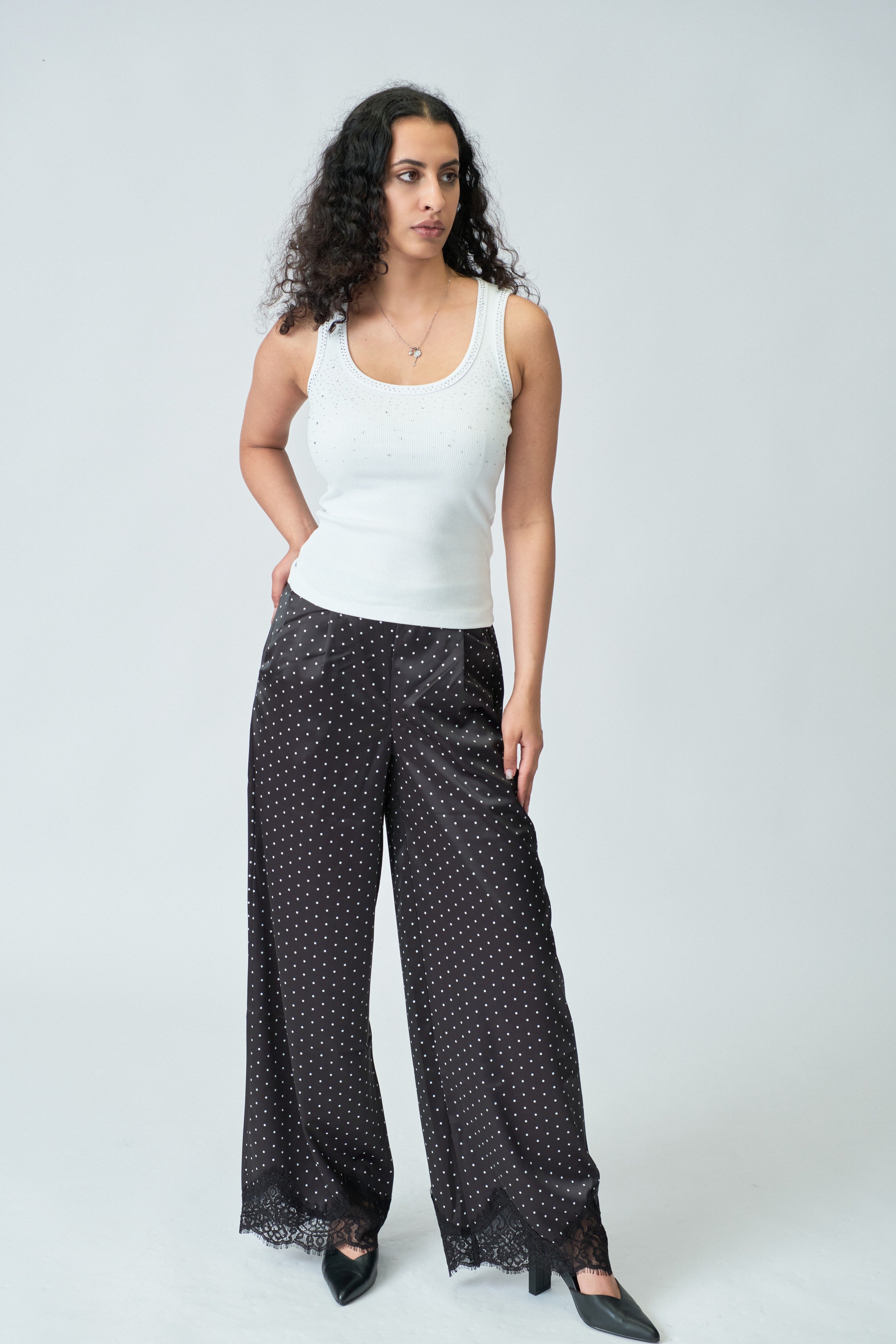 Black polka Pant