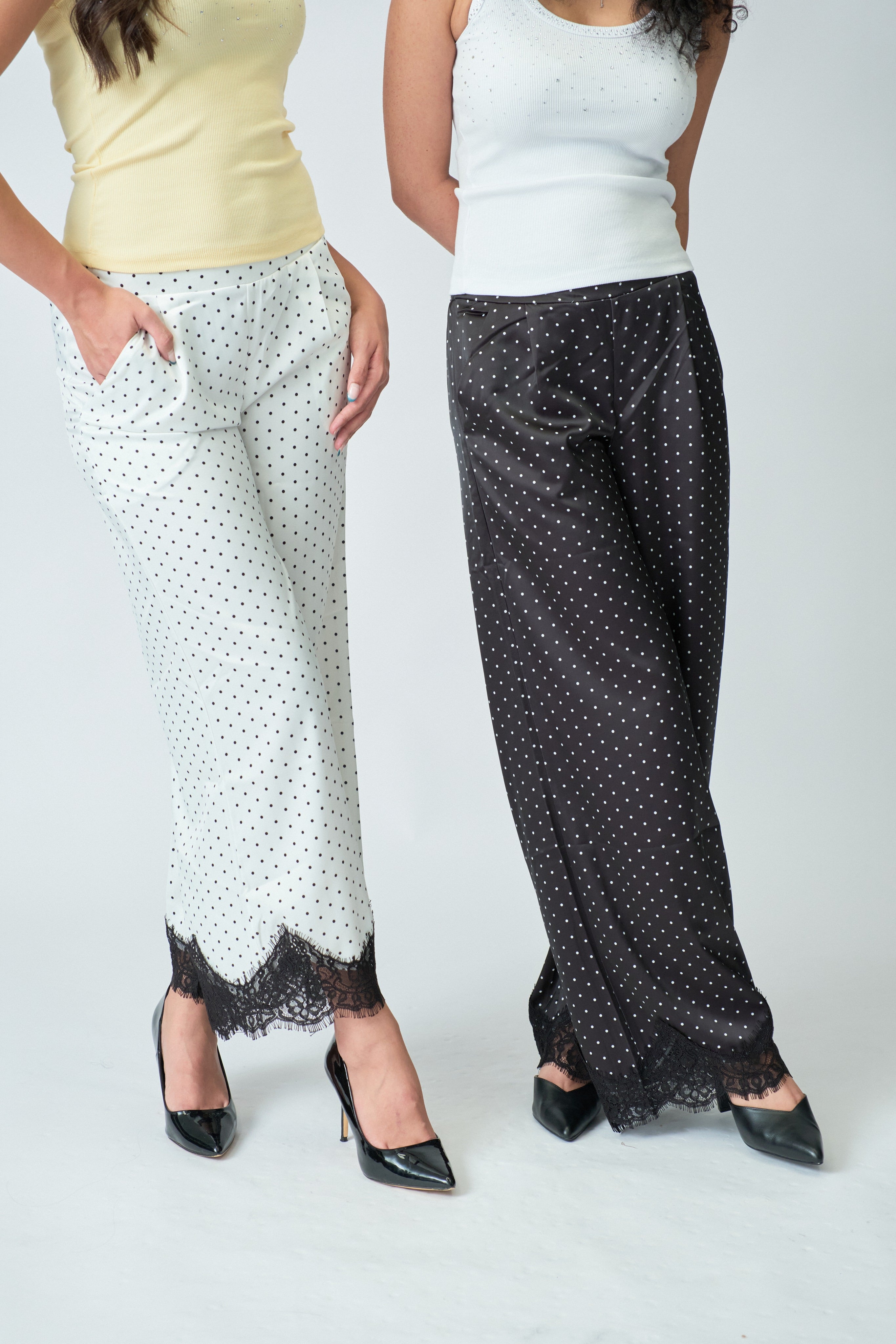 Black polka Pant