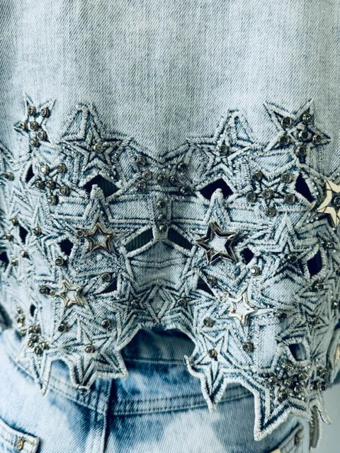 Back cut Denim Jacket